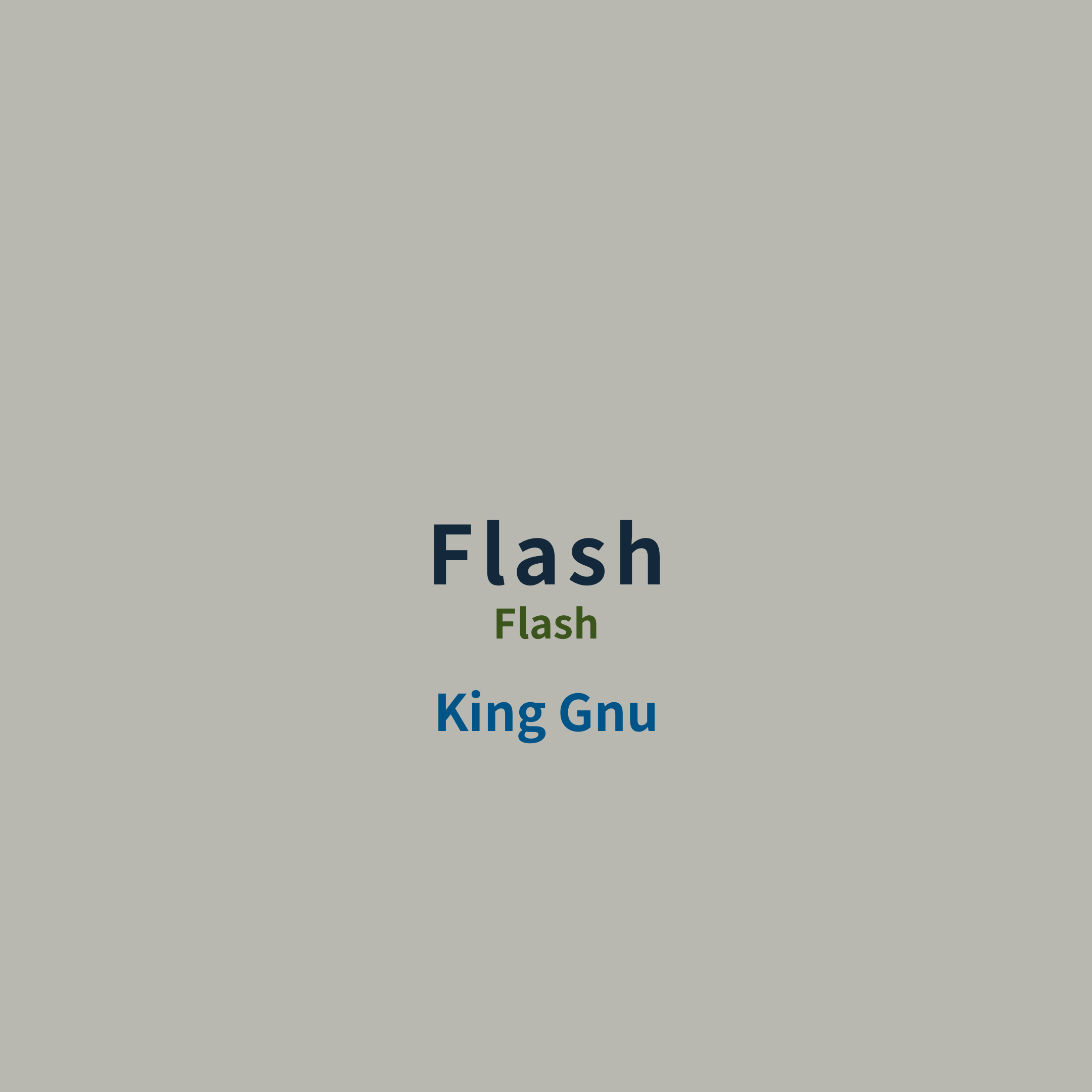King Gnu - Flash