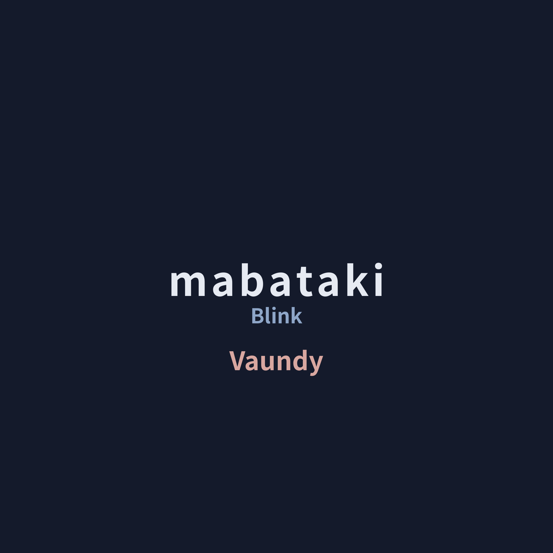 Vaundy - mabataki/Blink